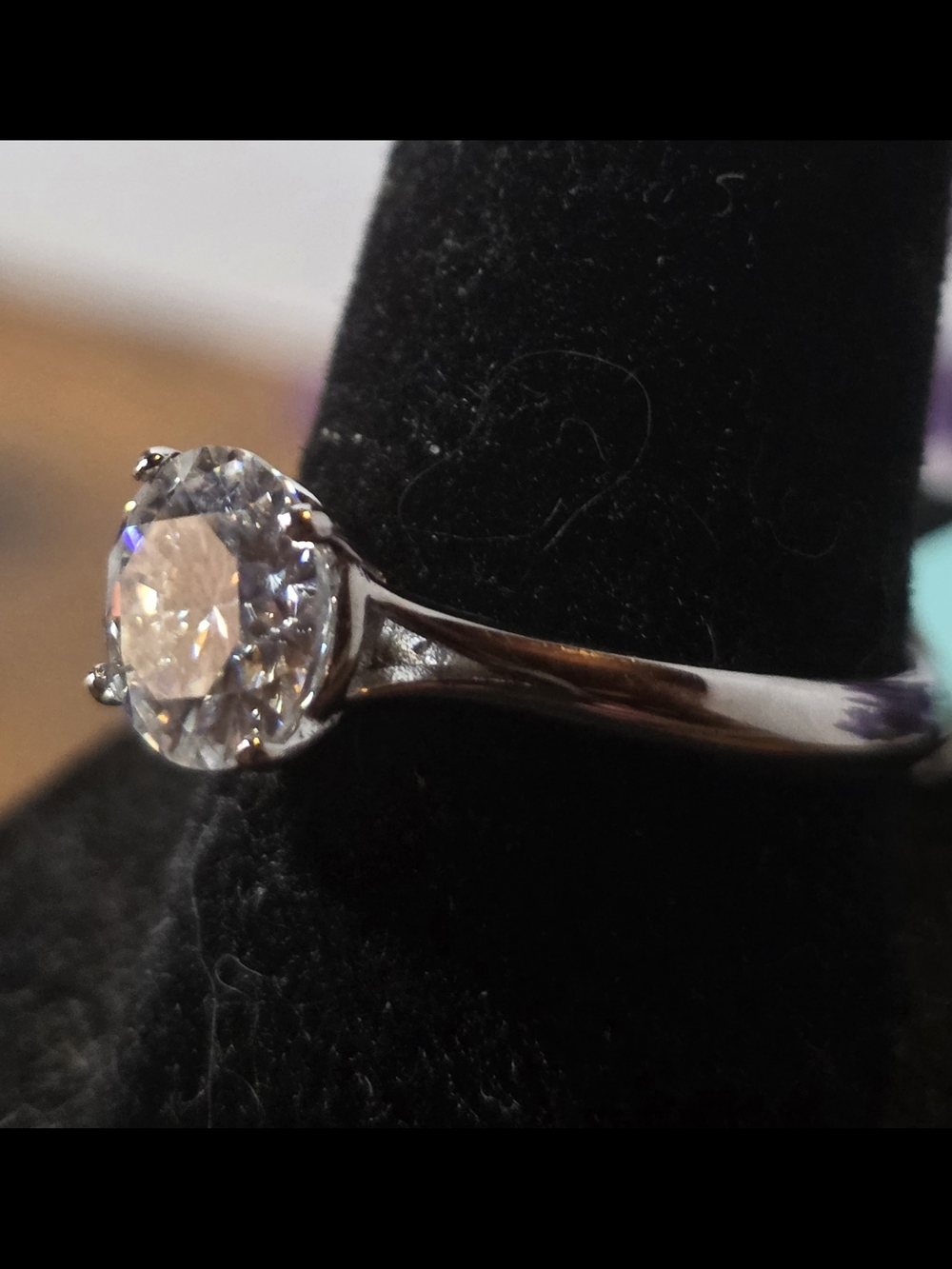 Classic Solitaire Round-Cut 1.5ctw Moissanite Ring in 925 Silver - Picture 7 of 7